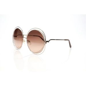 chloe carlina round bronze sunglasses.